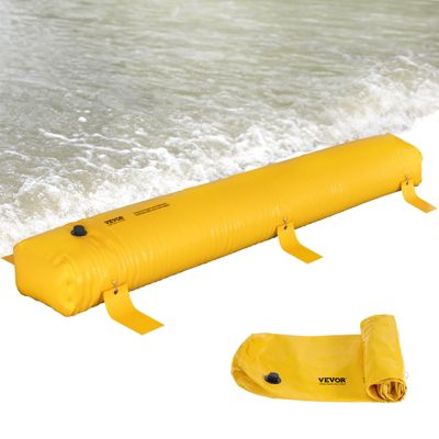 VEVOR Barrière anti-inondation 3,66 m, hauteur 30,5 cm. Alternative sac sable, PVC imperméable.