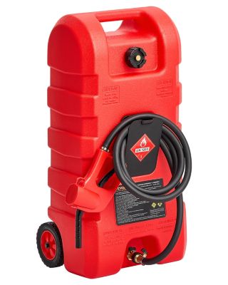 VEVOR Bidon essence/diesel 56.7L sur roues, avec pompe à main, tuyau 3m, pour bateaux et VTT.