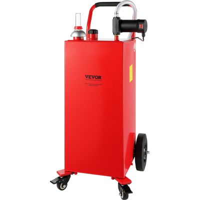 VEVOR Bidon essence sur roues, 113,6 L, pompe électrique 23,5 L/min. Pour diesel, tondeuse, bateau, moto.