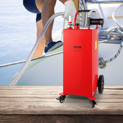 VEVOR Bidon essence sur roues, 113,6 L, pompe électrique 23,5 L/min. Pour diesel, tondeuse, bateau, moto.