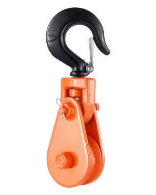 VEVOR Bloc d'arraçage crochet pivotant, 2T, poulie mouflage 72.6mm.