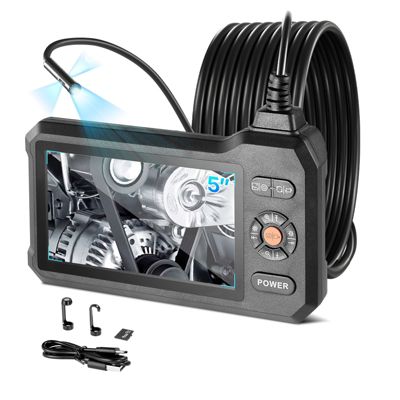 VEVOR Caméra Endoscopique Endoscope Triple Objectif Éclairage IPS HD 5 ...