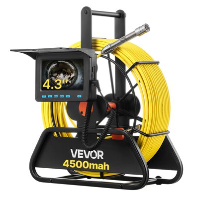 VEVOR Caméra Inspection Canalisation Endoscopique 20 m Écran 11 cm IP68 6 LED
