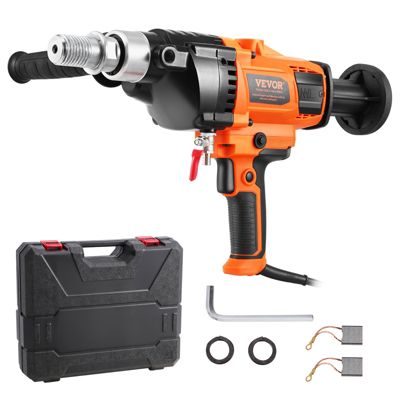 VEVOR Carotteuse diamant diam. 20-160 mm, perceuse portative 2000W, perçage humide sec, mallette.
