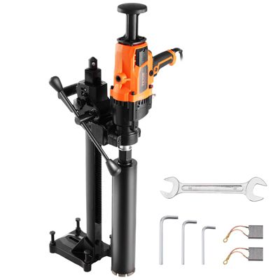 VEVOR Carotteuse diamant diam. 20-180 mm, perceuse portative 2600W, perçage humide sec, support.