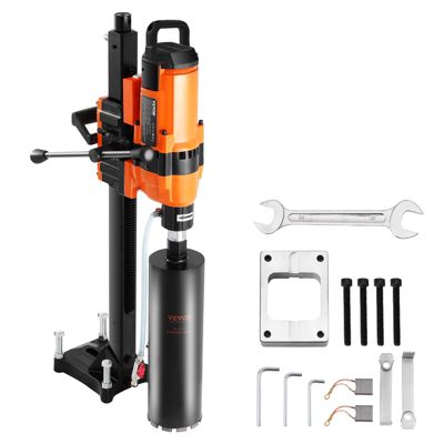 VEVOR Carotteuse diamant diam. 20-300 mm, perceuse avec support 3500W, perçage humide sec, béton brique.