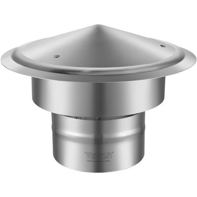 VEVOR Chapeau cheminee diametre 150 mm inox 304 Anti-oiseaux pare-vent.