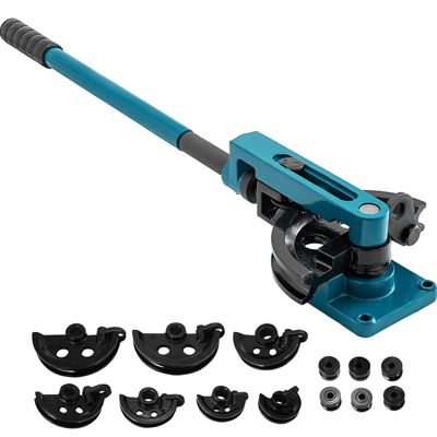 VEVOR Cintreuse de tuyaux manuelle 10-25mm, avec matrices. Pour coudes sur supports carrés ronds pleins.