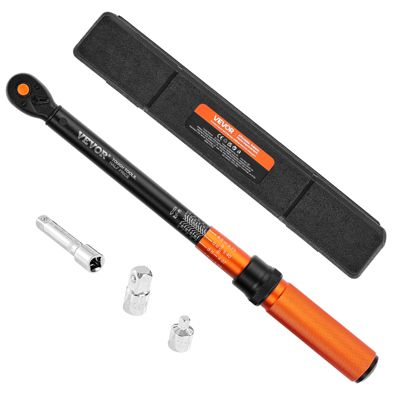 VEVOR Clé Dynamométrique à Déclenchement Entraînement 9,5 mm 13,6-135,6 Nm