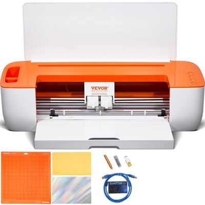 VEVOR Découpe vinyle avec Bluetooth, compatible iOS Android Windows Mac, designs inclus, cartes déco.