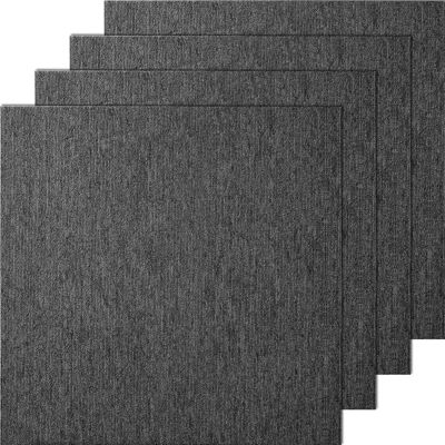 VEVOR Dalles moquette réutilisables, 50x50 cm, 20 pièces, gris foncé.