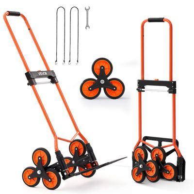 VEVOR Diable Escalier Chariot Monte Escalier Pliant Charge 54 kg avec 6 Roues