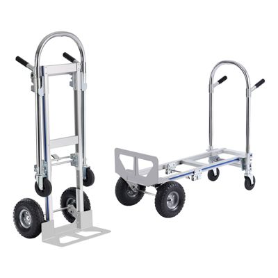 VEVOR Diable pliant aluminium 2-en-1, charge 363 kg, convertible chariot plate-forme.