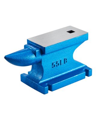 VEVOR Enclume métal 55 lb (25kg), bleue. Stable, pour atelier de métallurgie.