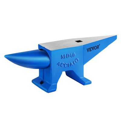 VEVOR Enclume métal 88.2 lbs (40kg). Pour forger, riveter, aplatir et former le métal.