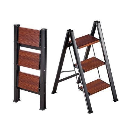 VEVOR Escabeau Pliant Marchepied 3 Marches 150 kg Échelle Domestique Portable
