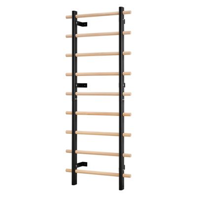 VEVOR Espalier en Bois et Acier Carbone Échelle Suédoise Murale à 9 Niveaux