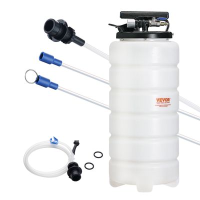 VEVOR Extracteur fluide 15L pompe aspiration vidange huile moteur pneumatique manuel, jauge.
