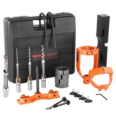 VEVOR Fixation mortaiser perceuse colonne, 4 forets, burins carrés. Outils mortaise, tenon.