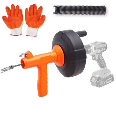 VEVOR Furet déboucheur canalisation, alimentation auto. Tige perceuse, gants. Toilettes, évier.
