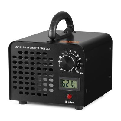 VEVOR Générateur ozone 24000 mg/h, 100W, minuterie 0-120min, pour éliminer odeurs, chambres/voitures/animaux.