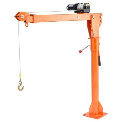 VEVOR Grue levage électrique pour camionnettes 499kg, attelage, treuil 1587kg, pivotante 360 .