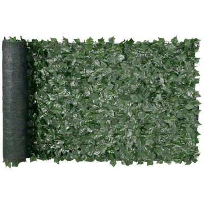 VEVOR Haie Artificielle Brise Vue Clôture Lierre Rouleau Tissu Maillé 99x249 cm