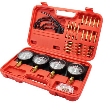 VEVOR Kit jauges à vide synchronisation carburateur 4 pièces, avec adaptateurs, pour moto voiture.