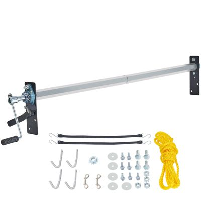 VEVOR Kit rouleaux bâche à manivelle, 1,6-2,6 m, alu, poignée éponge 7". Pour camions bennes.