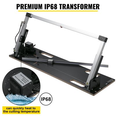 VEVOR Machine découpe polystyrène 200W, table 42cm, 6 fils 0.5mm, pour mousse, plage 0-90 , 138x35x15cm.