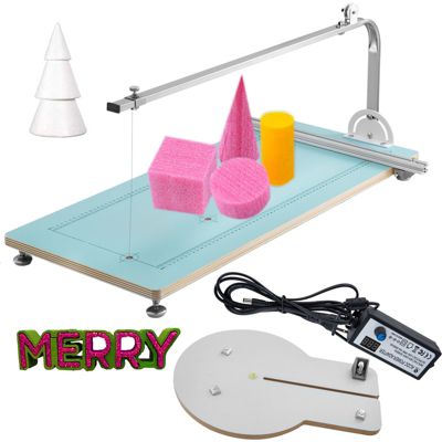 VEVOR Machine découpe polystyrène 20cm, fil chaud réglable température, avec table de travail intégrée.