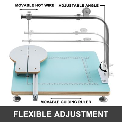 VEVOR Machine découpe polystyrene 20cm, fil chaud. Contrôle température. Pour mousse, plaques.