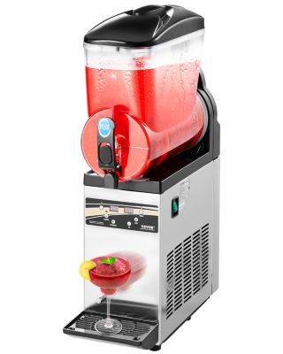 VEVOR Machine à granite réservoir unique 15L, inox, distributeur boissons glacées, pour maison restaurant café.