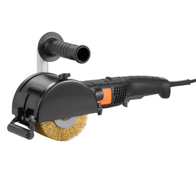 VEVOR Machine polissage brunissage 1300 W, 6 vitesses, roue fil acier. Pour inox, métaux, bois.
