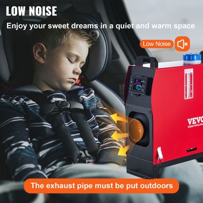 VEVOR Mophorn chauffage stationnement voiture 8kW 12V, switch LCD, sortie d'air unique, pour camping-car, camions