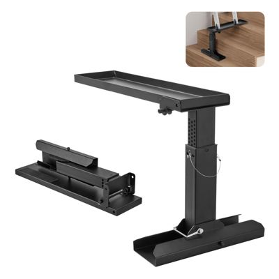 VEVOR Niveau échelle, support 23,4 L x 11,4-18 po H. Acier, pliable, stabilisateur pour sol irrégulier.