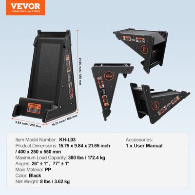 VEVOR Niveleur échelle, PP, charge 380lb, stabilisateur, pour sol irrégulier, facile, escalier.