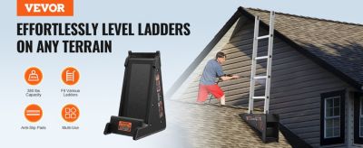 VEVOR Niveleur échelle, PP, charge 380lb, stabilisateur, pour sol irrégulier, facile, escalier.
