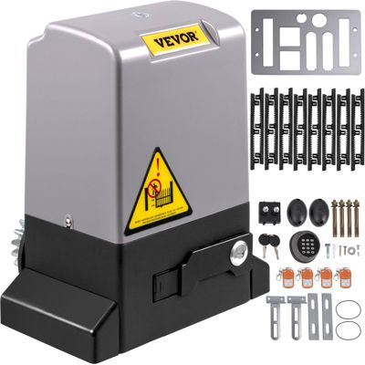 VEVOR Ouvre-Porte Coulissant 1800 kg, 8 m, 4 télécommandes et contrôle APP, moteur électrique, kit sécurité.