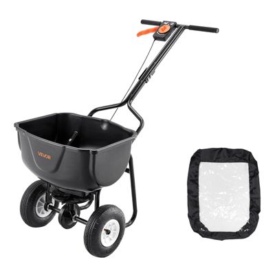 VEVOR Épandeur Engrais Semence Semoir à Pousser Capacité 27,2 kg Épandage 0-3 m