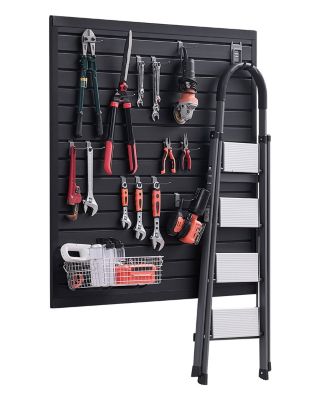 VEVOR Panneau mural garage 1230x1235 mm, PVC, noir modulaire.