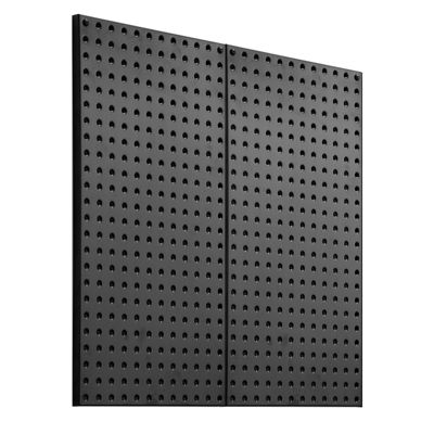 VEVOR Panneau perforé mural 609.6x304.8mm, métal, 2 panneaux, noir.