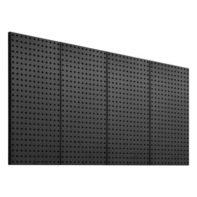 VEVOR Panneau perforé mural 609.6x304.8mm, métal, 4 panneaux, noir.
