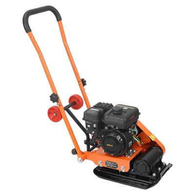 VEVOR Plaque Vibrante Thermique Compacteur Essence 2 hp 8 kN 5250 VPM 41x31,5 cm