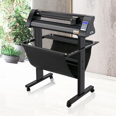 VEVOR Plotter de Découpe Vinyle 720 mm, Logiciel Signmaster, Support de Sol, Panneau Numérique LED.
