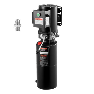 VEVOR Pompe Hydraulique à Simple Effet Groupe de Bennage 9,5 L Camion-Benne