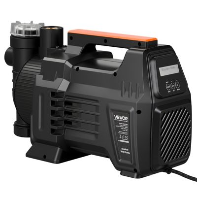 VEVOR Pompe à Jet pour Puits Peu Profond 1300 W Débit 4800 L/h PP Électronique