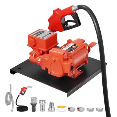 VEVOR Pompe Transfert Carburant Essence Diesel 230 V CA 76 L/min avec Débitmètre