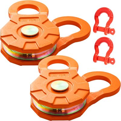 VEVOR Poulie mouflage 2 blocs, charge 11 T. Acier carbone, remorquage.