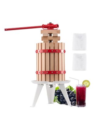 VEVOR Pressoir fruits manuel 6 L, bois massif. Presse-agrumes, pour raisin, pomme.